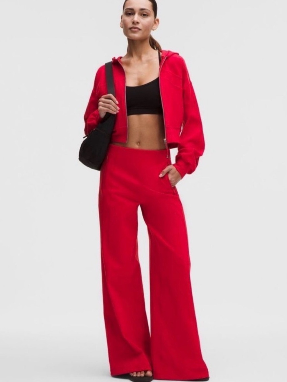 NWT Lululemon Define HR High-Rise Wide-Leg Pant Luon Oxford Red | Large